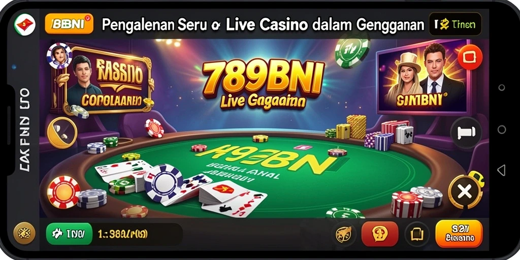 Tampilan gameplay Live Casino yang menarik dan interaktif di 789BNI.
