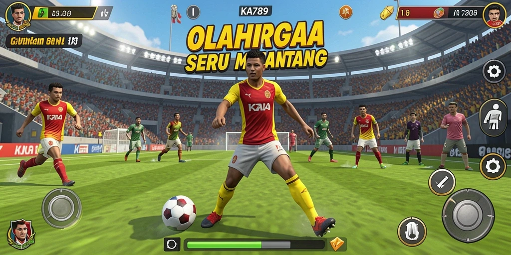 Tampilan gameplay seru dalam KA789 dengan aksi olahraga yang mendebarkan.
