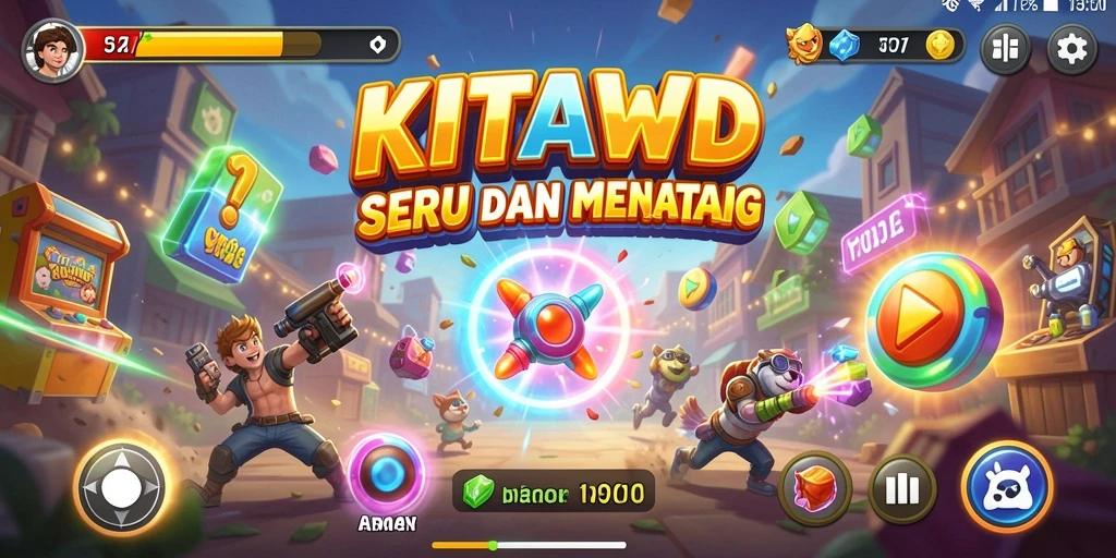 Tangkapan layar KITAWD menunjukkan aksi gameplay Arcade yang seru.
