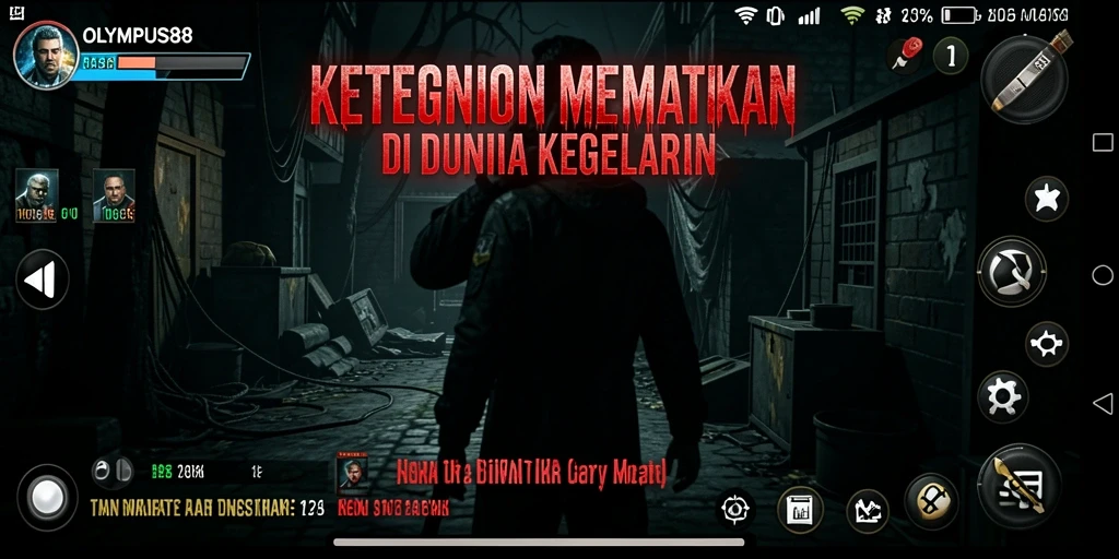 Tangkapan layar gameplay <strong>OLYMPUS88</strong> yang menampilkan suasana mencekam.