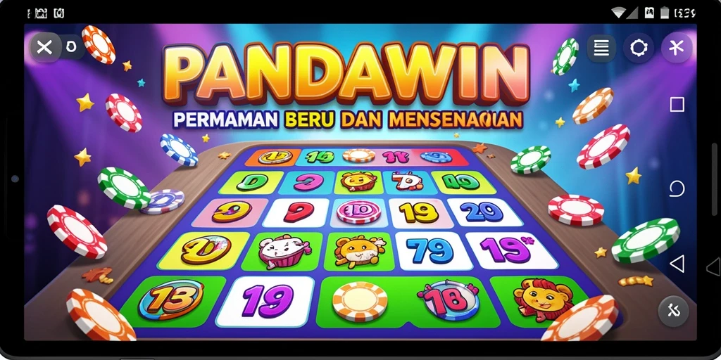 Tampilan utama gameplay Bingo dalam PANDAWIN yang seru dan interaktif.