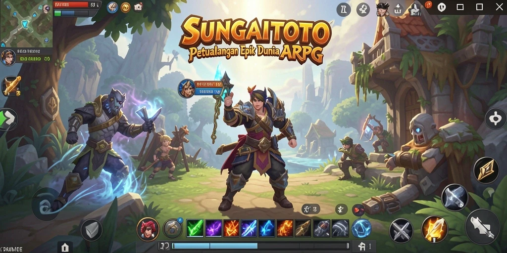 Screenshot menunjukkan aksi seru dalam pertarungan ARPG.