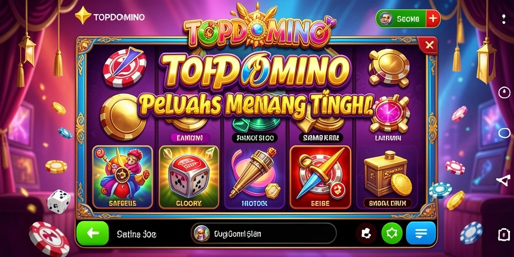 Tampilan menarik dari gameplay Slot TOPDOMINO yang membuat ketagihan.